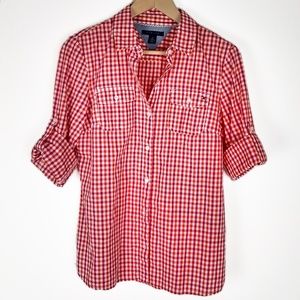 Tommy Hilfiger | Button Down Gingham Print Shirt M
